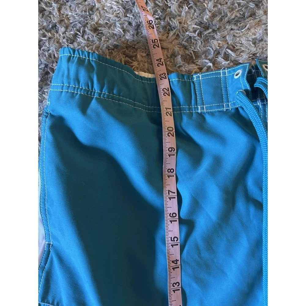 Vintage Y2K Joe Boxer Mens XL Swim Trunks Board Shorts Teal Cargo NWT Sears